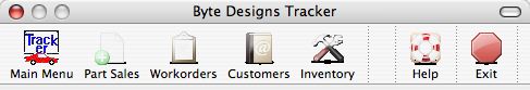 Tracker Toolbar Menu